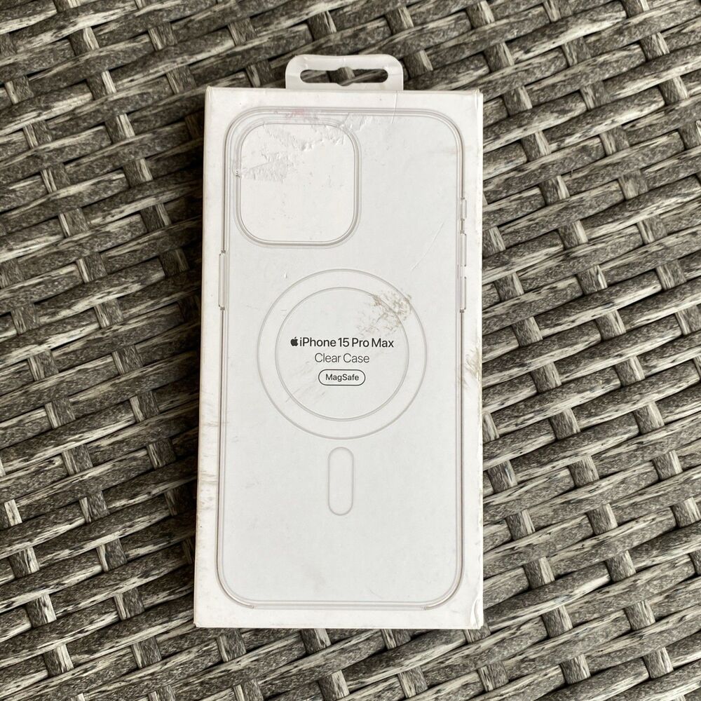 Apple OEM iPhone 15 Pro Max Clear Case, Wireless Charging Compatible